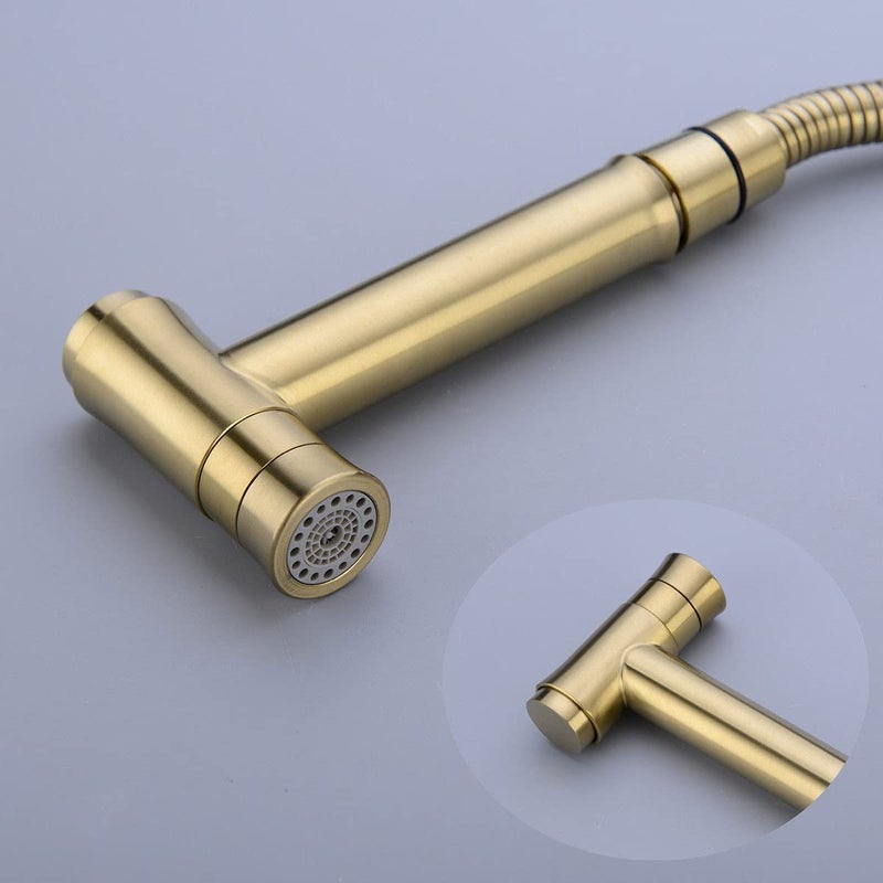 TRUSTMI Bathroom Concealed Hot and Cold Bidet Spray Set Hand Held Sprayer Shattaf Warm Water Toilet Attachment, Brushed Gold - Image 5